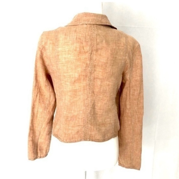 Lou & Grey Peachy Colored Linen Jacket Blazer - Picture 4 of 7